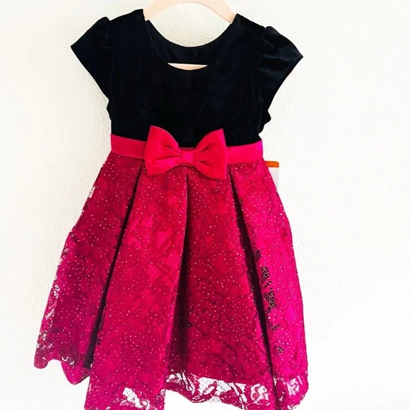 Jona Michelle Dresses | Jona Michelle Holiday Formal Princess Dress Size 2T | Color: Black | Size: 2tg | Pm-53756989'S Closet